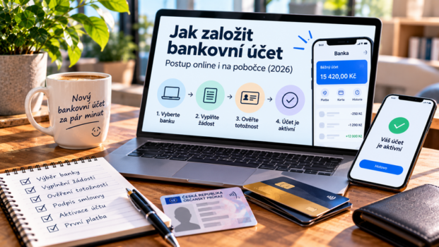 Průvodce založením bankovního účtu online i na pobočce