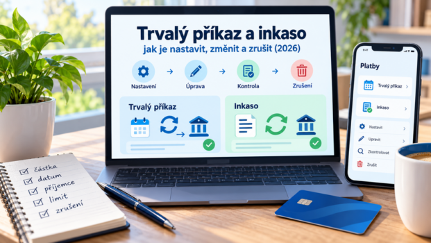 Průvodce trvalým příkazem a inkasem v bankovnictví